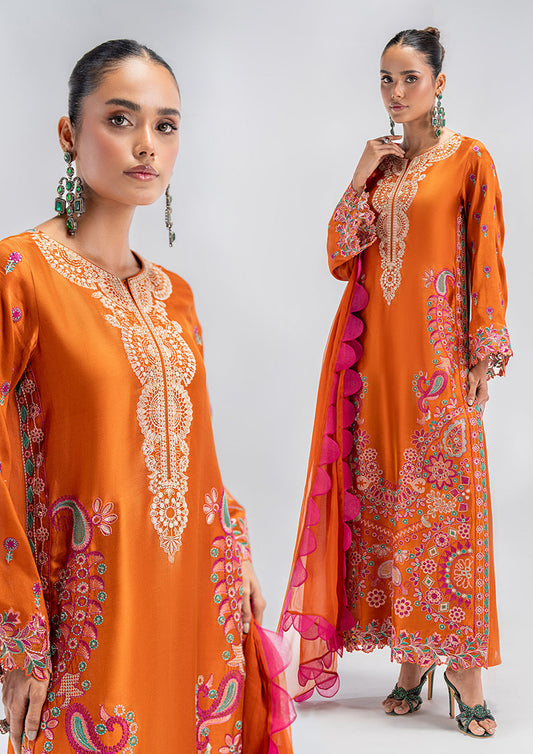 Lulusar 3Pc Digital Shamooz Silk Dress