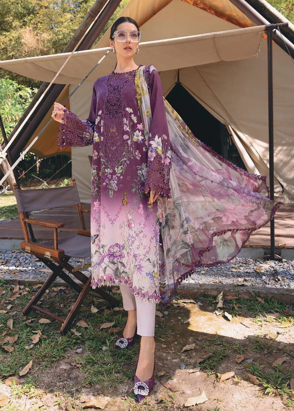 Maria B M Print Embroidered Lawn Dress Karachi D9B26