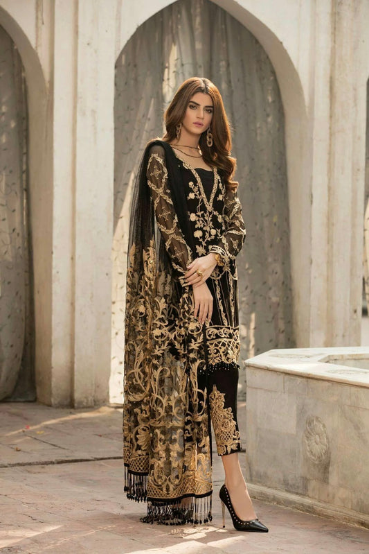 Gulaal 3Pcs Embroidered Chiffon Dress