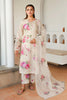 Baroque 3Pc Embroidered Lawn Dress with Organza Dupatta
