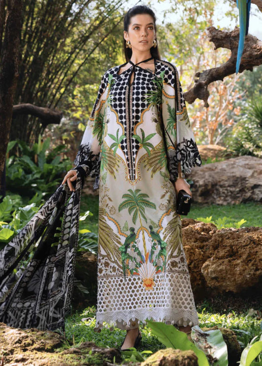 Maria B MPrint Embroidered Lawn Dress D5A26