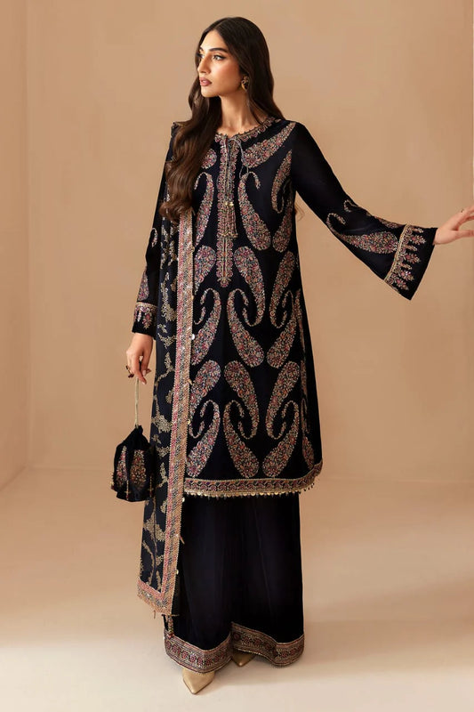 Jazmin | Embroidered Velvet Formal - Micro 9000 - Black