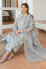 Baroque 3Pc Embroidered Lawn Dress with Organza Dupatta