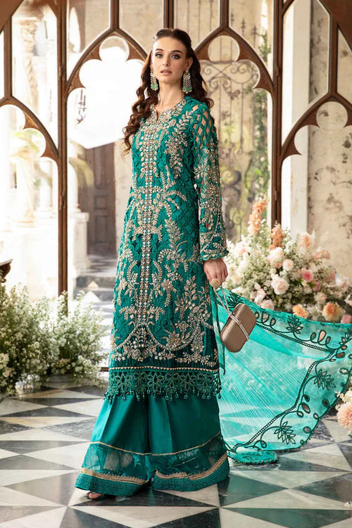 Maria B Mbroidered Cutwork Organza 3Pc Suit BD-2806