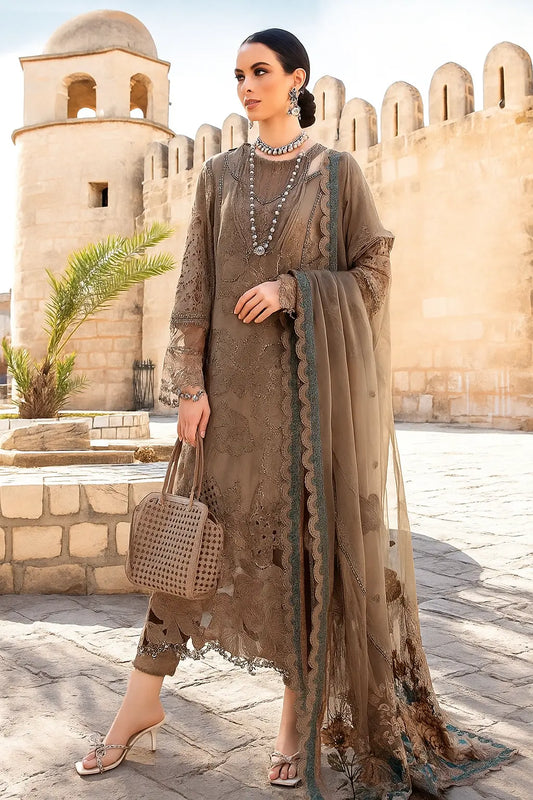 Maria B 3Pcs Organza Embroidered Dress