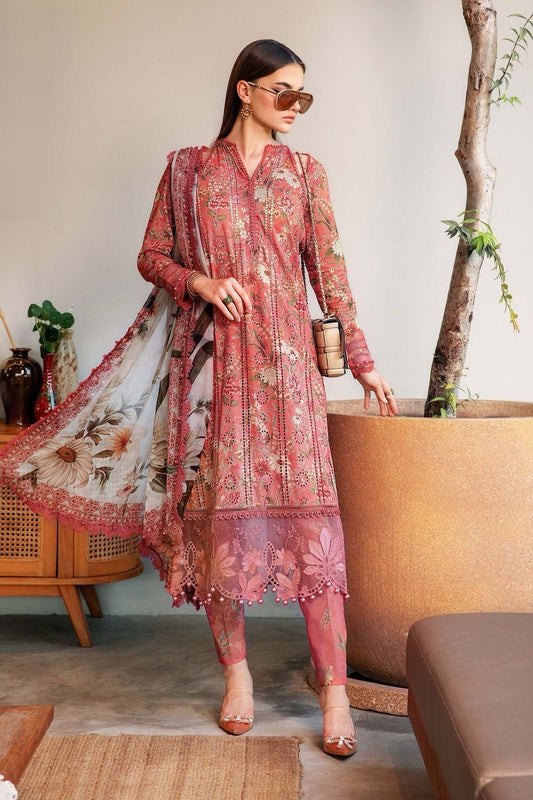 Maria B MPrints MPT-2508-A 3 Piece Chickenkari Lawn Suit