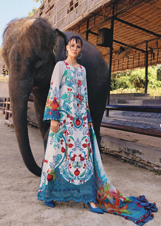 Maria B New Book Embroidered Lawn Dress D2912A