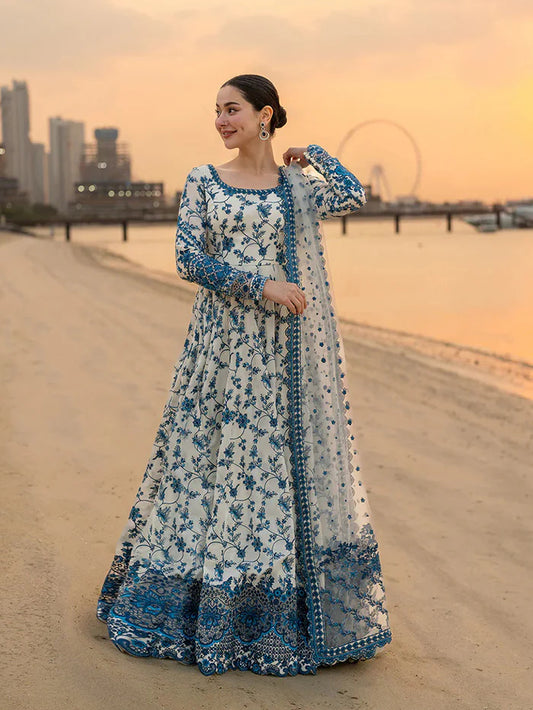 Faiza Saqlain AYA Embroidered Maxi Lawn Frock - JEHONA