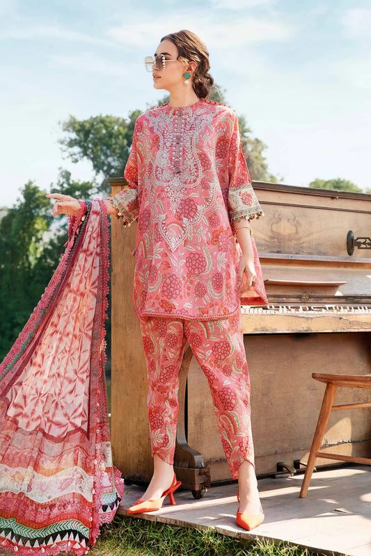 Maria B M Prints Embroidered Lawn Dress