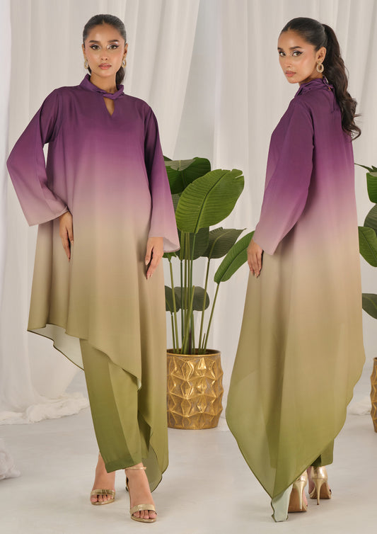 Lulusar 3Pc Digital Shamooz Silk Dress