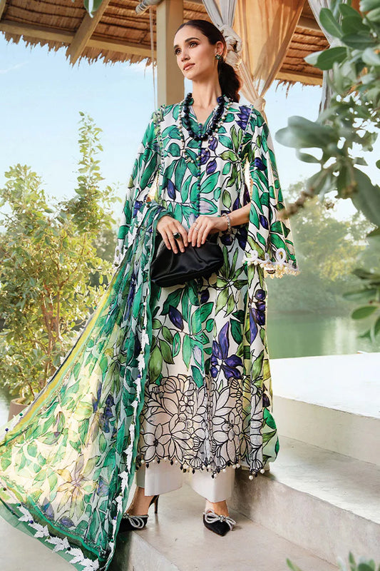 Maria.B MPrints Embroidered Lawn Unstitched 3Pc Suit MPT-2505-A