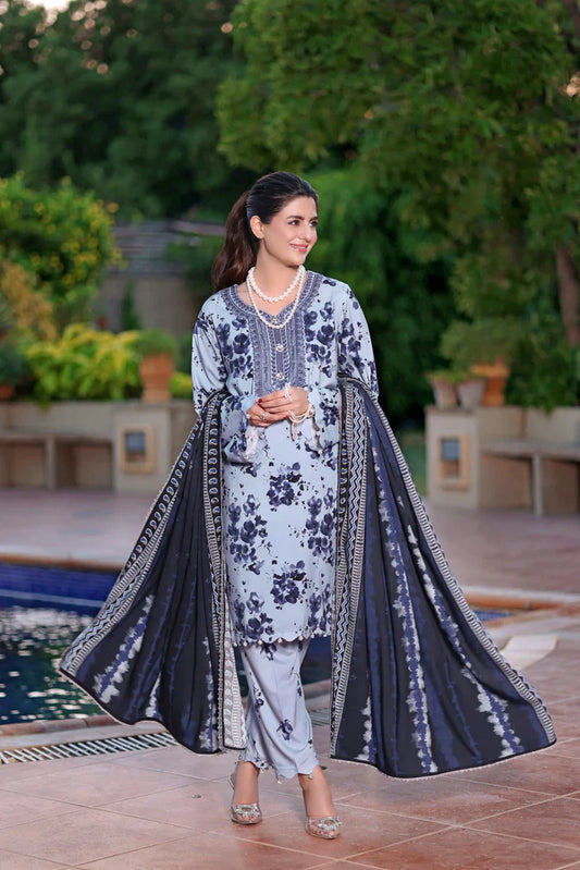 Aneela Luxury Embroidered Lawn Dress