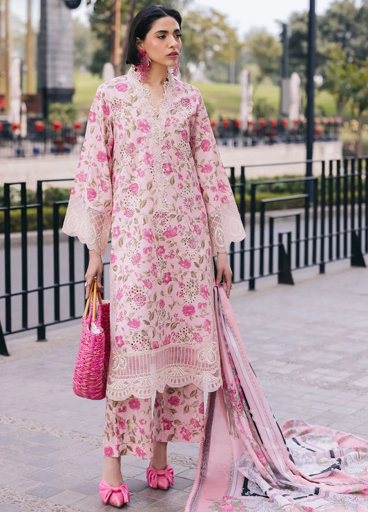 Mahnur 3Pc Luxury Embroidered Lawn Dress