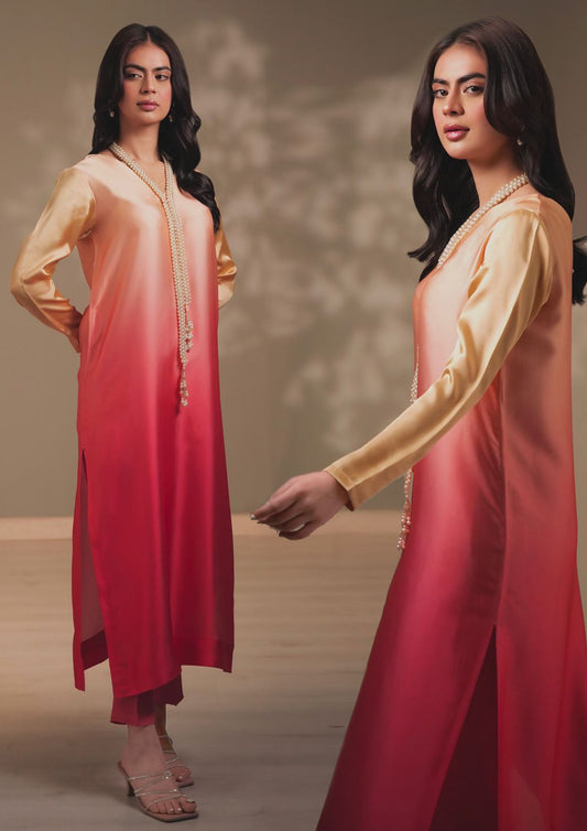 Lulusar 3Pc Digital Shamooz Silk Dress