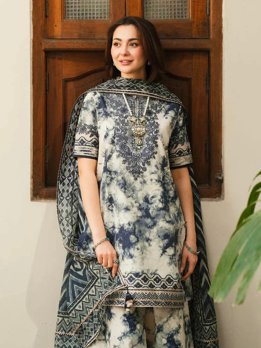 Sapphire 3Pcs Embroidered Lawn Dress