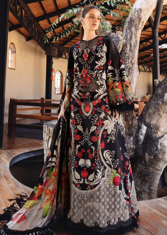 Maria B New Book Embroidered Lawn Dress D2912B
