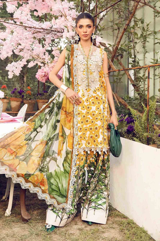 Maria B MPrint Embroidered Lawn Dress