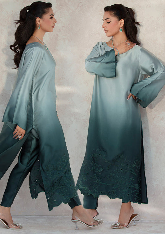 Lulusar 3 Piece Digital Shamooz Silk Dress