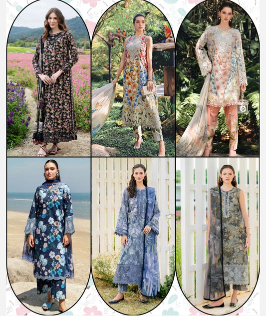 Branded Embroidered Lawn Dress Bundle Deal