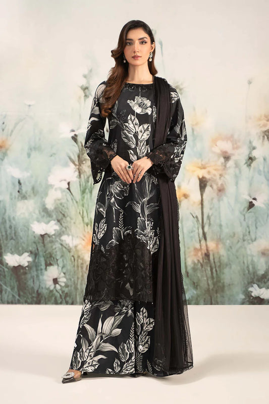 Maria B M Prints Embroidered Lawn Dress