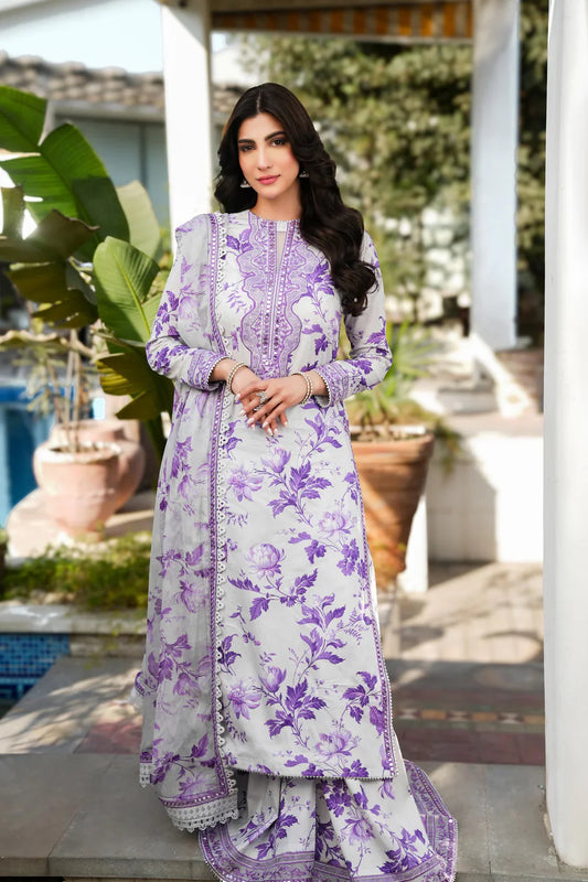 Aneela 3Pcs Embroidered Lawn Dress