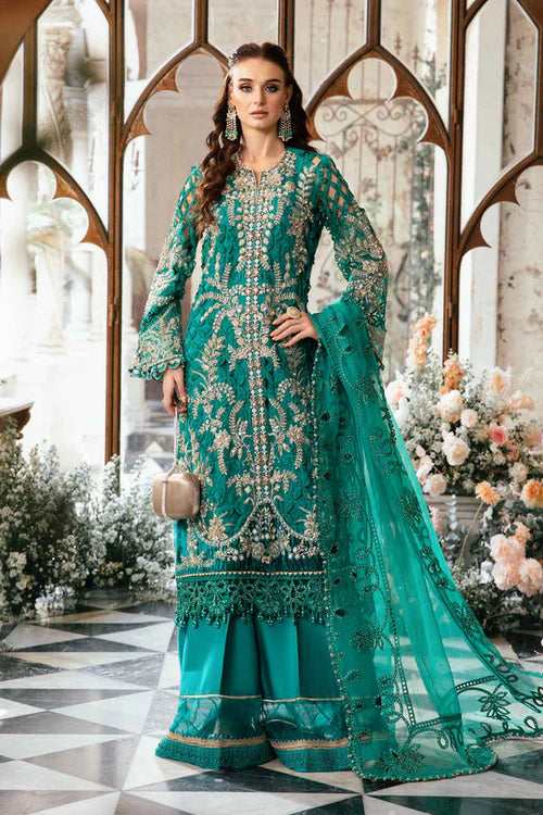 Maria B Mbroidered Cutwork Organza 3Pc Suit BD-2806