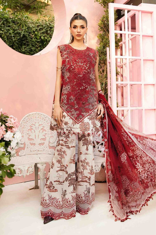 Maria B MPrints Embroidered Lawn Dress