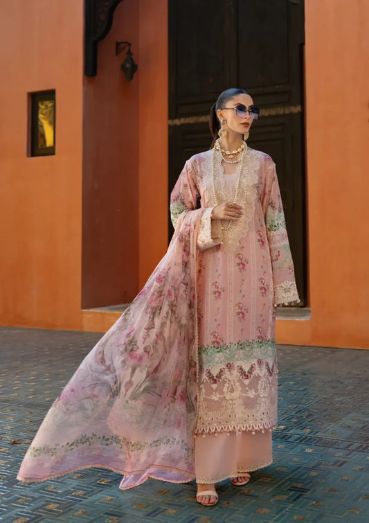 Elaf 3Pc Embroidered Lawn Dress