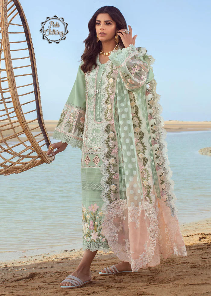 Crimson Green Chickenkari Lawn Dress – Pakiclothing