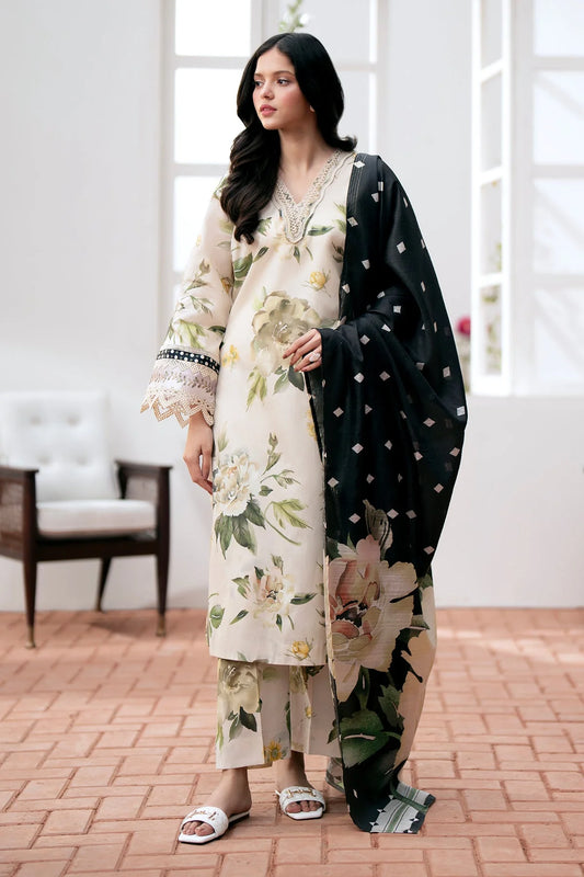 Baroque Digital Embroidered Lawn Dress