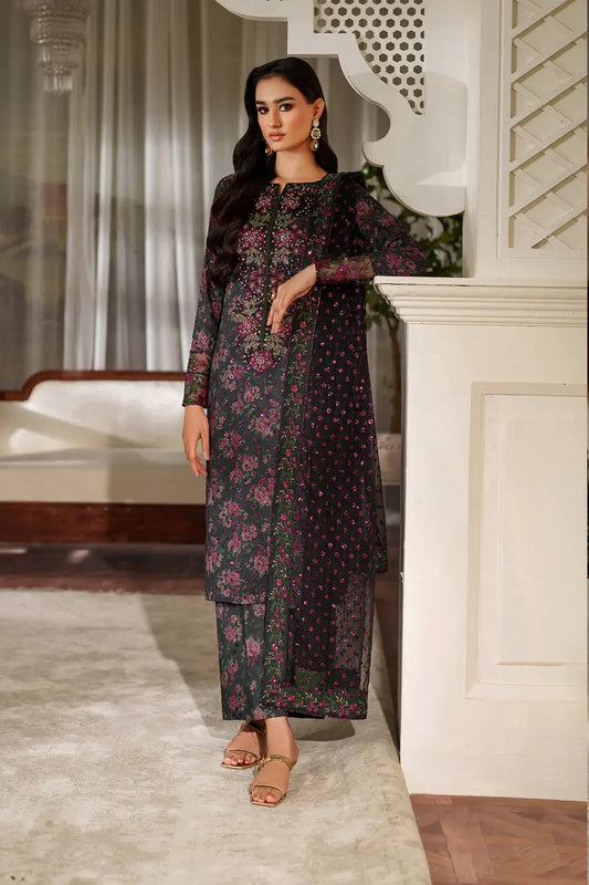 Iznik Luxury Printed & Embroidered Lawn Dress