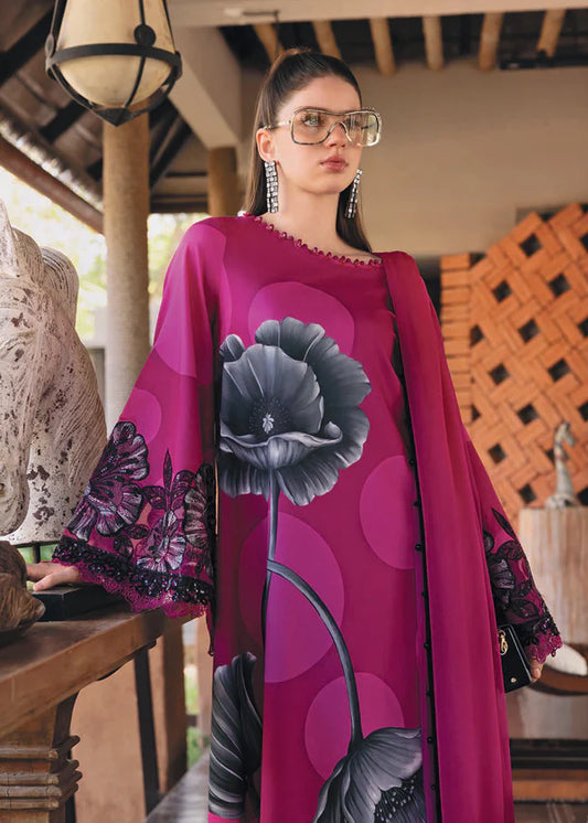 Maria B MPrint Embroidered Lawn Dress D13B26
