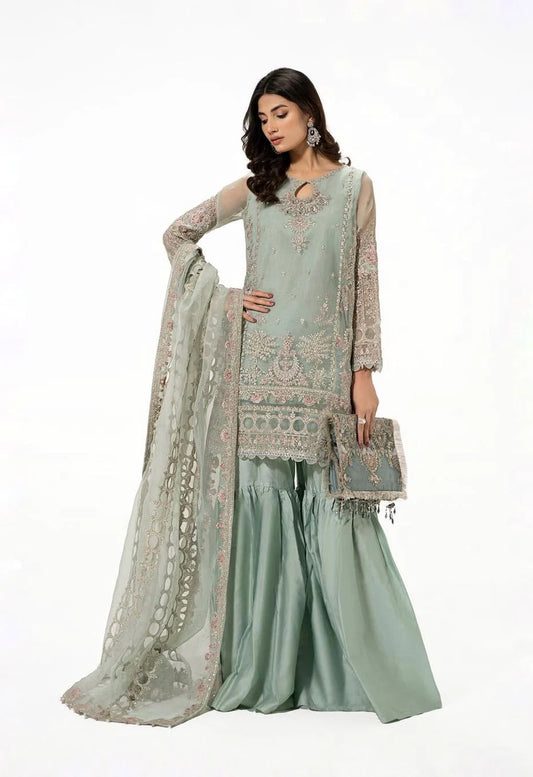 Zainab Chottani Green Organza Dress