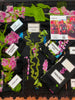 Unstitched layout showing embroidered patches and printed fabric of Maria B Mprints suit by pkclothing.pk⁠