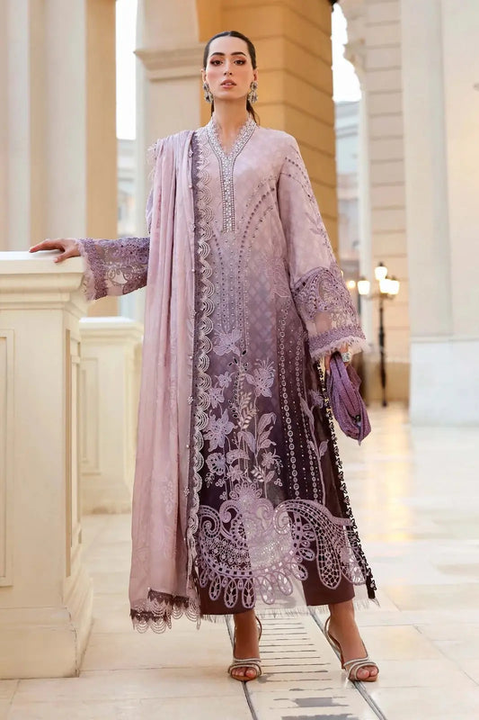 Maria B Luxury Lawn Unstitched Embroidered 3Pc Suit D-2601-B