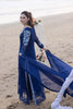 Azure Blue Formal Chiffon Dress