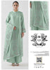 Agha Noor Sheesha Silk Embroidered & Handwork with Organza Dupatta (Aqua)