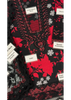 Ramsha Black Red Chiffon Dupatta Lawn Emb Summer Dress
