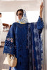Monaco By Parishay Blue Luxury Chickenkari Lawn Dress