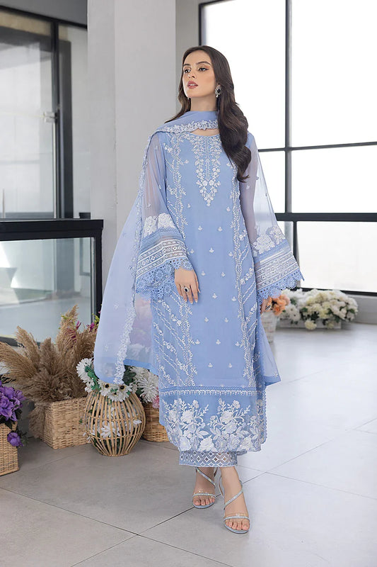 Azure 3Pcs Organza Dress