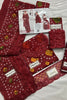 Aneela Red 3Pc Embroidered Chundri Lawn Dress