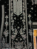 Aneela's Velvet Embroidered Hand Embellished  Velvet Dupatta Collection- Black