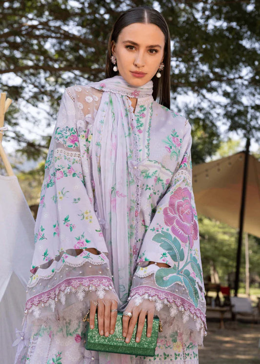 Maria B MPrint Embroidered Lawn Dress D2904A
