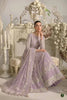 Elaf Purple Organza Hand Made Crystal Work Bridal Frock - Maxi