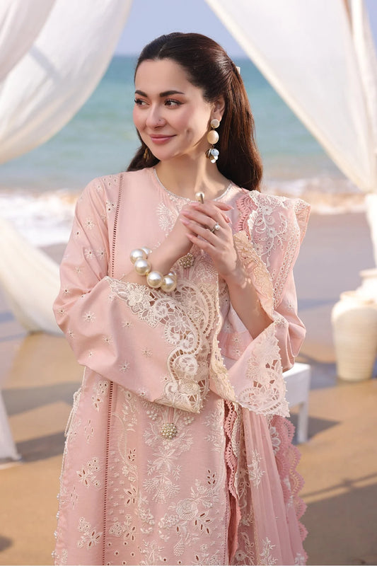 Amaya by Imrozia Premium Chickenkari Lawn | Hania Luxury Edition Dress