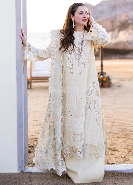 Qalamkar Chickenkari Sahil Kinare Luxury Lawn