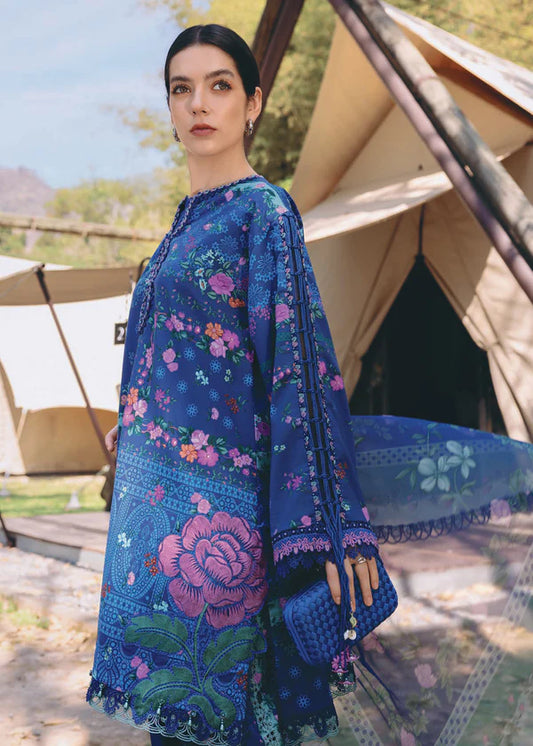 Maria B MPrint Embroidered Lawn Dress D2904B