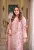 Aneela’s Peach Luxury Chickenkari Lawn Dress