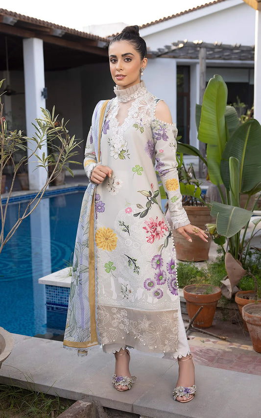 Asifa Nabeel 3Pcs Embroidered Lawn Dress