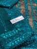 Mushq 3Pcs Net Hand Embellishment & Embroidered Dress